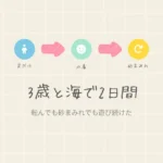 スマートキッズラボのアイキャッチ画像：3歳児と海で過ごした2日間の体験記録を紹介するブログ記事
